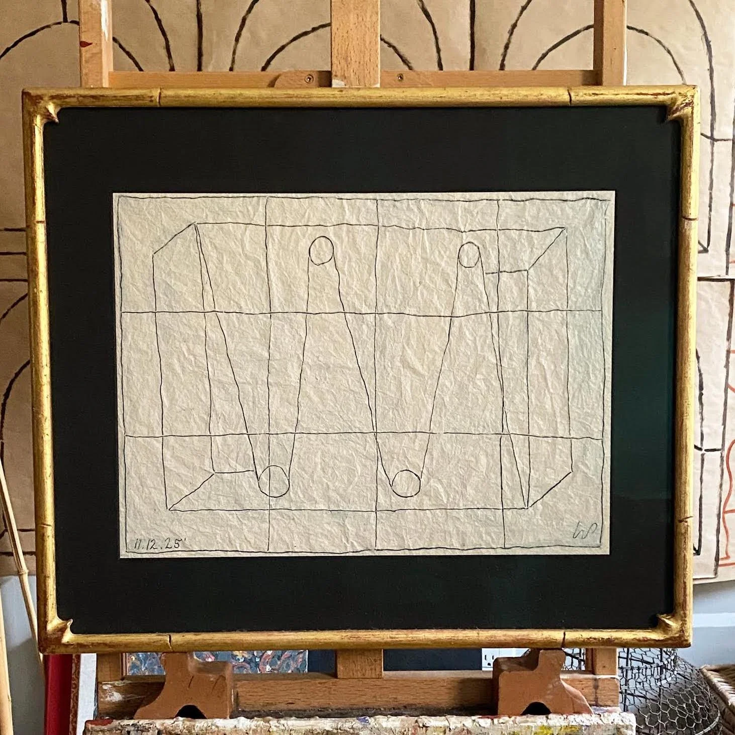 IDEE アートポスター額入り Wayne Pate ウェイン・ペイト Available Drawings — Wayne Pate